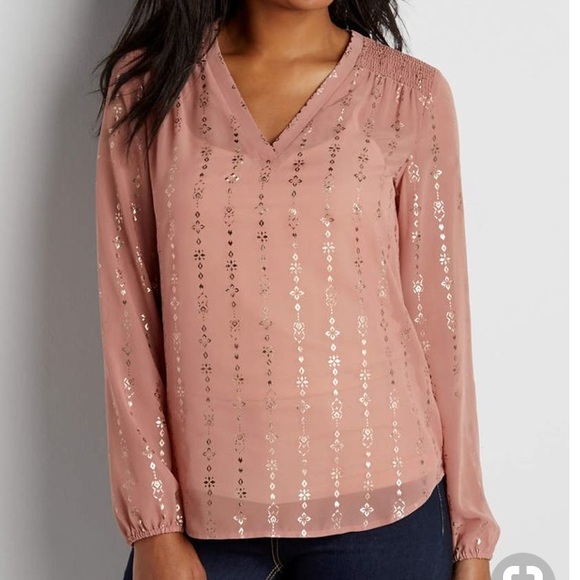 Maurices Tops - Maurices Metallic Detail Blouse